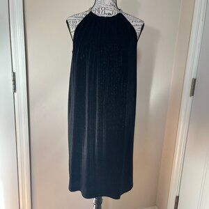 Michael Kors Black Velvet Halter Dress, Never Worn, Size S